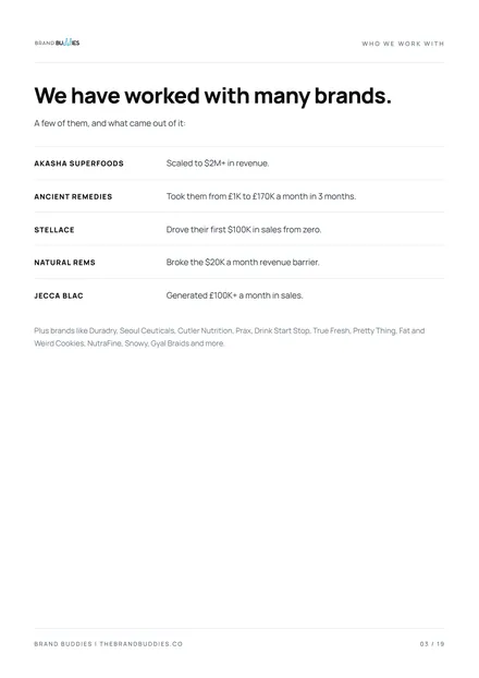 Page 3: Who we work with